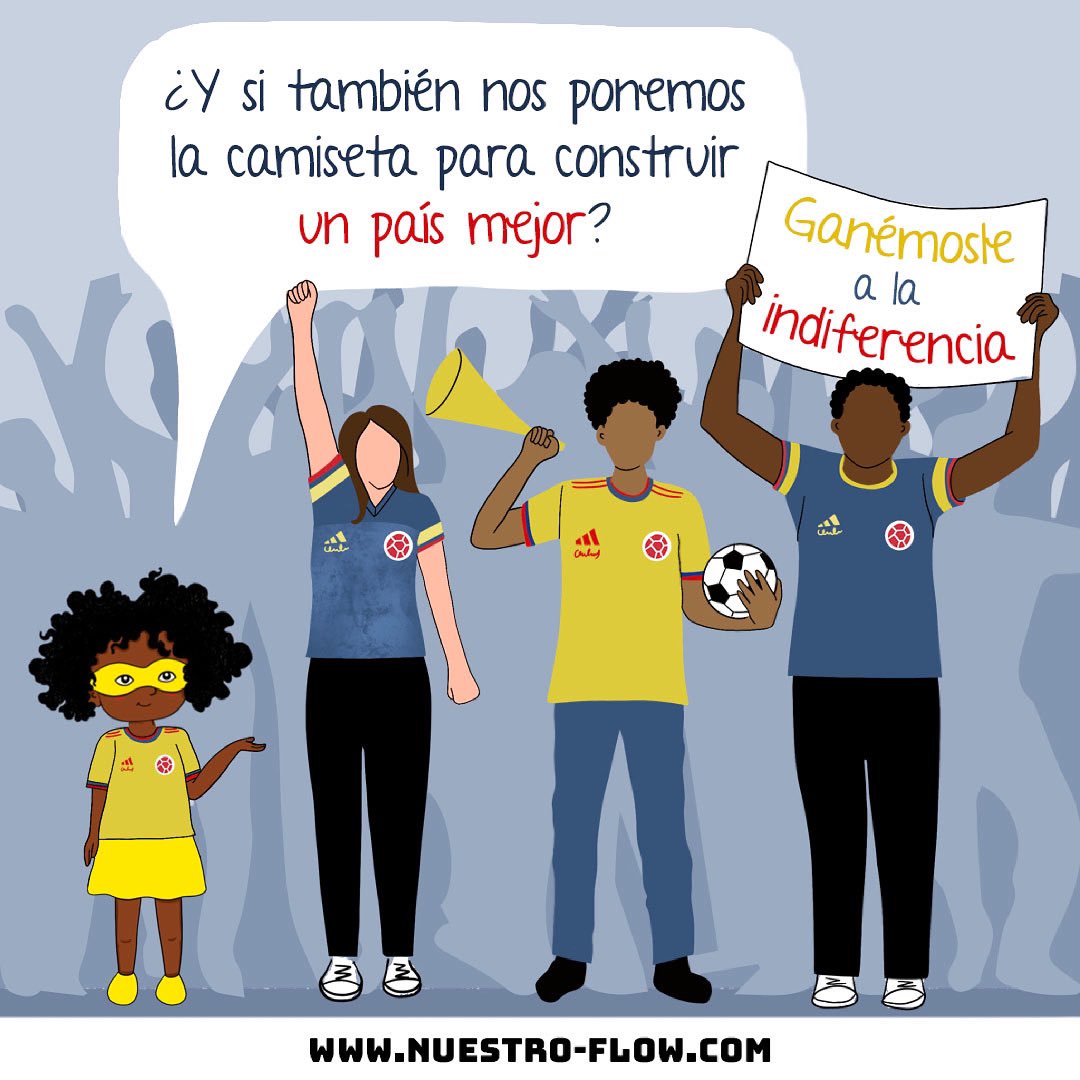 #Reflexión | El fútbol tiene el poder para unirnos desde la pasión. En Nuestro Flow, te invitamos a ganarle a la indiferencia, generar empatía y conectarnos con la realidad del país. 

¿Qué tal si nos ponemos la camiseta y le ganamos a la indiferencia para construir mejor país?