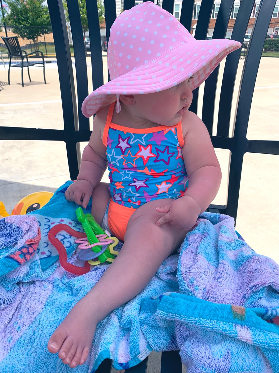 Mrs_Cudd's tweet photo. Enjoying our pool days together, dipping our toes in the water! ✔️ @anesmustangs https://t.co/ejtiaGjpp4