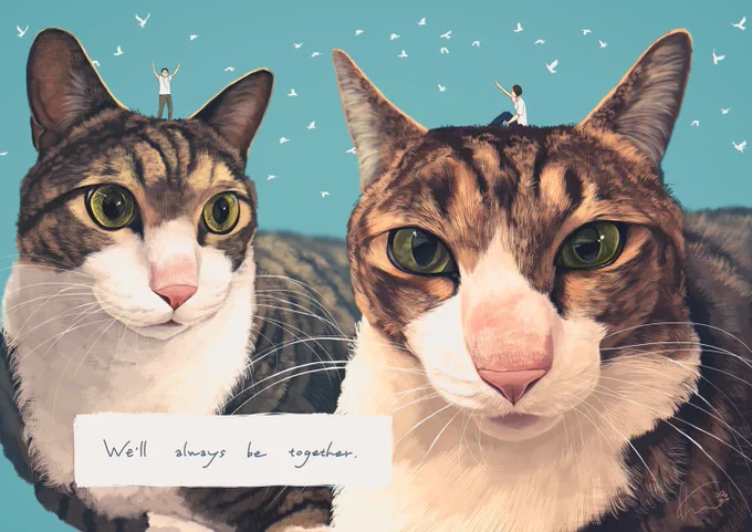 #ネコ絵
猫もお任せあれ 