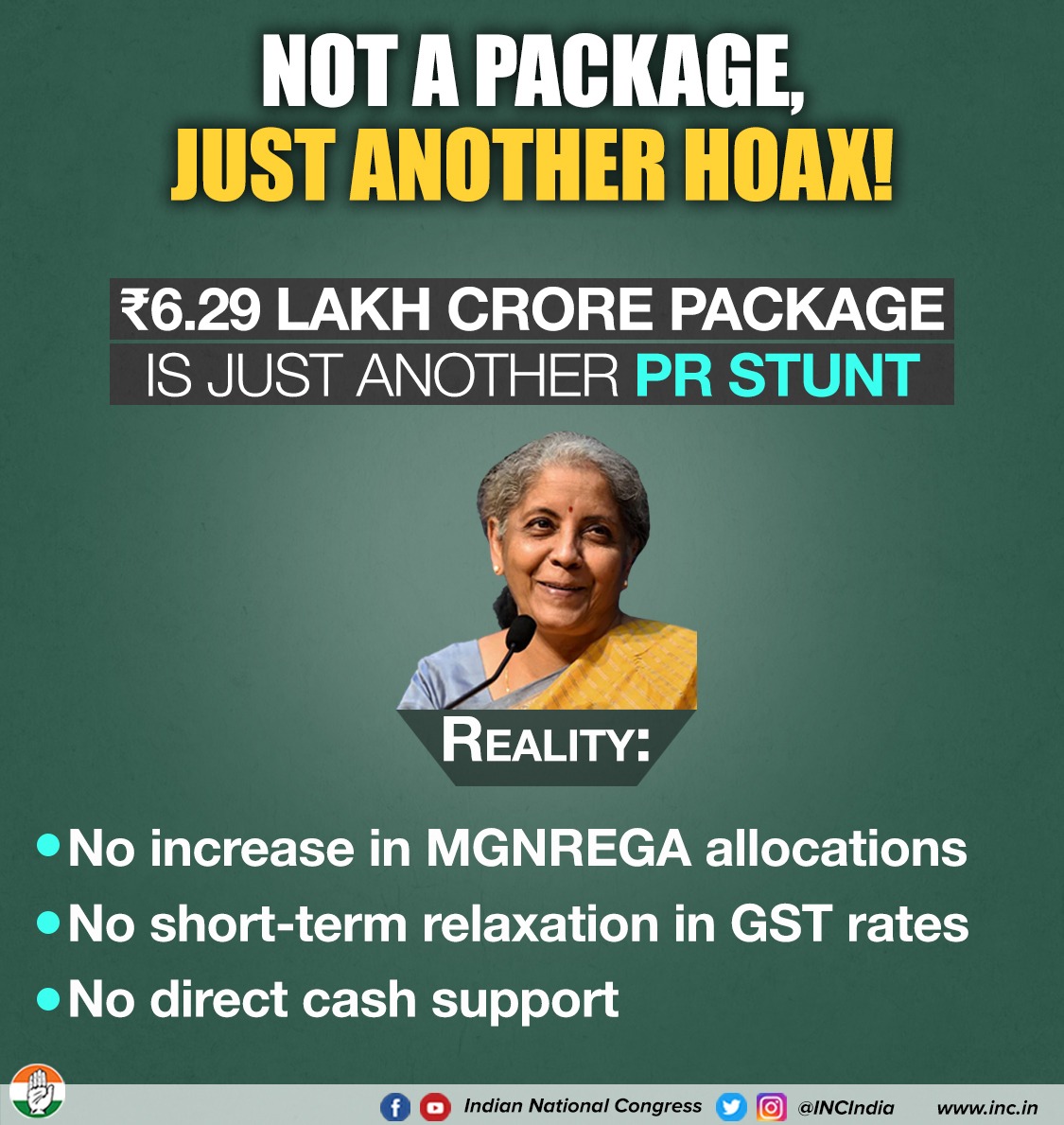 #BJPKaDhakoslaPackage
Transferring cash to the poor people would really be a better idea else this is package is another govt's jumbla.