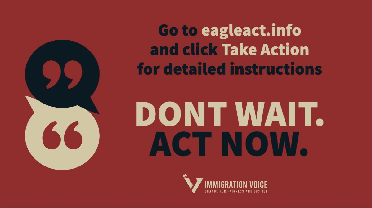 immivoice's tweet photo. ☎️ ☎️ ☎️ ☎️ ☎️ ☎️ 

Last week before the July 4 break - fight for your independence. Call your Representatives and ask them to cosponsor and pass the #EagleAct #HR3648

Please visit https://t.co/8PWXXSAJcC click ‘Take Action’ and follow the steps. https://t.co/GghEOXNrf2