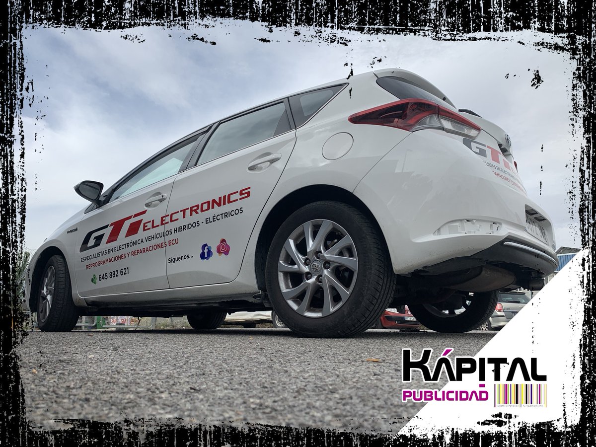 Rotulación en vinilo adhesivo de vehículo modelo Toyota Auris para la flota de vehículos de nuestros clientes de gti_electronics Talleres MX YAFI 

Solicita tu presupuesto ó atendemos tu consulta en...
📝 Rellenando el formulario de contacto en: 👉 kapitalpublicidad.com/contacto/
