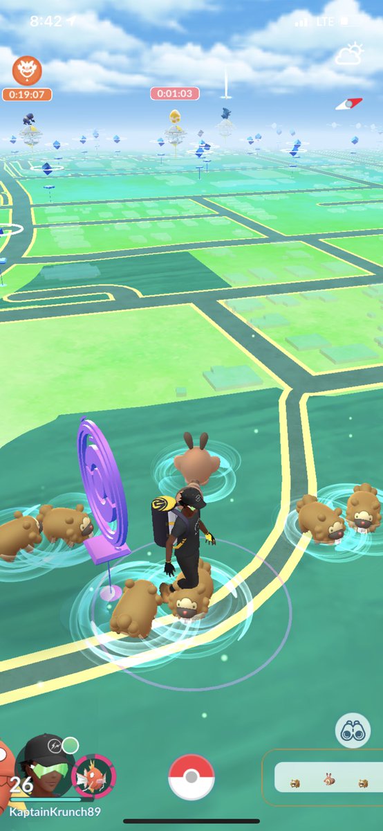 clarke_khiry's tweet photo. #PokemonGo @PokemonGoApp @Pokemon 

Can you tell it’s a bidoof event? I can..😁 https://t.co/QjZYUMq1Hs
