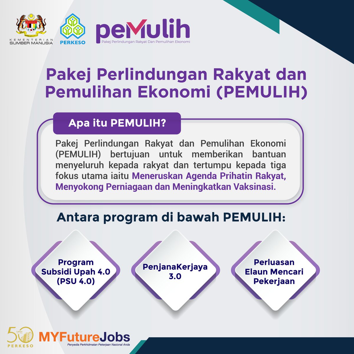 Perkeso Official On Twitter Ketahui Senarai Bantuan Kerajaan Yang Diperuntukkan Di Bawah Pemulih Dan Melibatkan Perkeso Khas Untuk Anda Perkeso Socso Perkesoprihatin Prihatin Perkesoituprihatinprihatinituperkeso Pemulih Psu4 Penjanakerjaya3