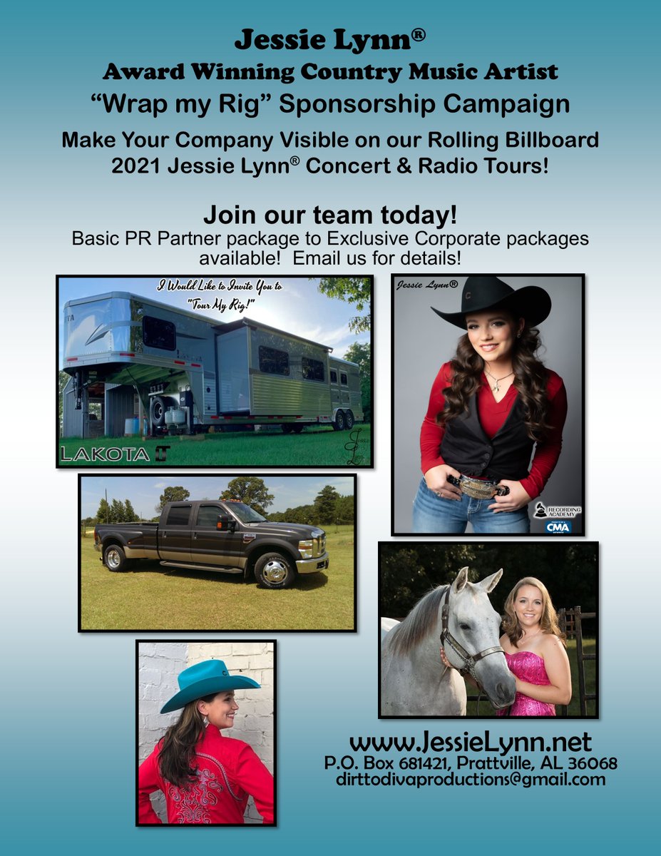 johnreichardwes's tweet photo. Join @JessieLynnJLConcert & Radio Tours! Exclusive Corp pkgs available! Love for you to be official sponsor! #advertising #countrymusic #cowgirlstyle #clothingdesign #cowgirls #Ariat #Corralboot @Wrangler @FordTruck @LakotaTrailersm @Jefferspet
@MaryKay https://t.co/krXEI1yul5 https://t.co/d0ZXGoCDbh