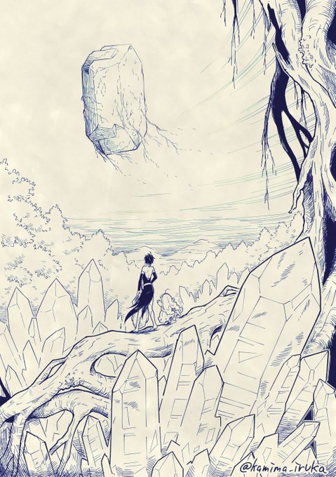 #今月描いた絵を晒そう 
企画参加と
漫画原稿と
2周年お祝いと
ATC
今月は(当社比)がんばったのではなかろうか!! 