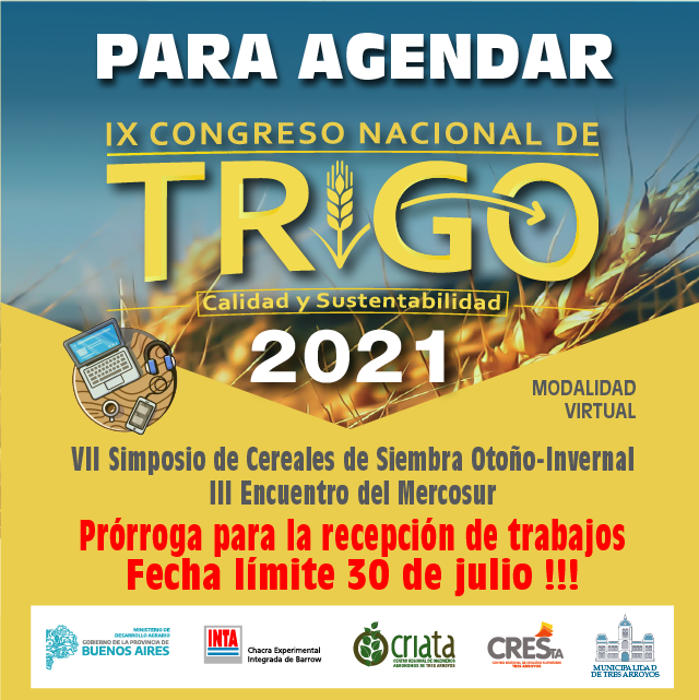 Congreso2021's tweet photo. Comunicamos que se extendió el plazo hasta el 30 de julio para la recepción de trabajos para el Congreso.

https://t.co/Xuzi4JDDbZ https://t.co/dMdFja0V1g