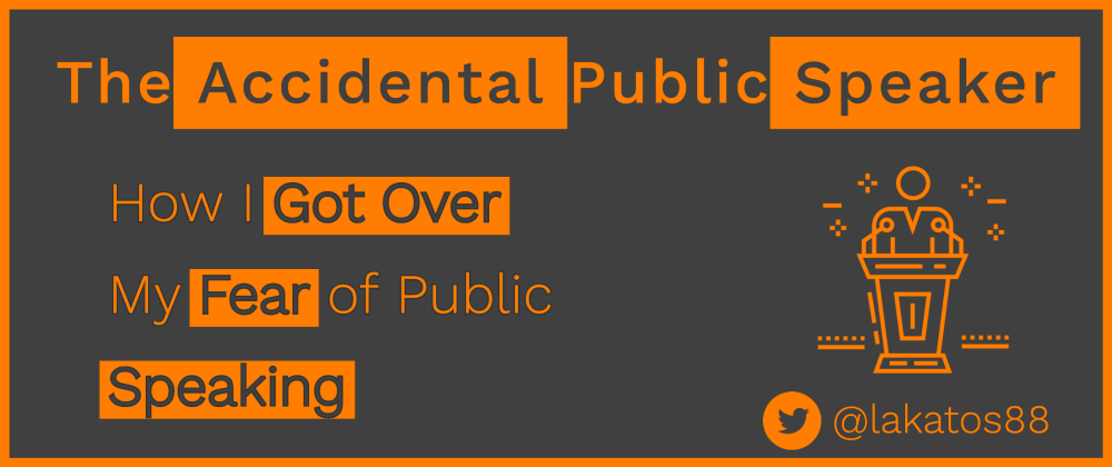 Nervous about public speaking? Make sure to read "The Accidental Public Speaker or How I Got Over My Fear of Public Speaking" by <a href="/lakatos88/">You're actually looking for @avolakatos</a>.

buff.ly/3w0BcuD
#opensource #DevRel #tech #community