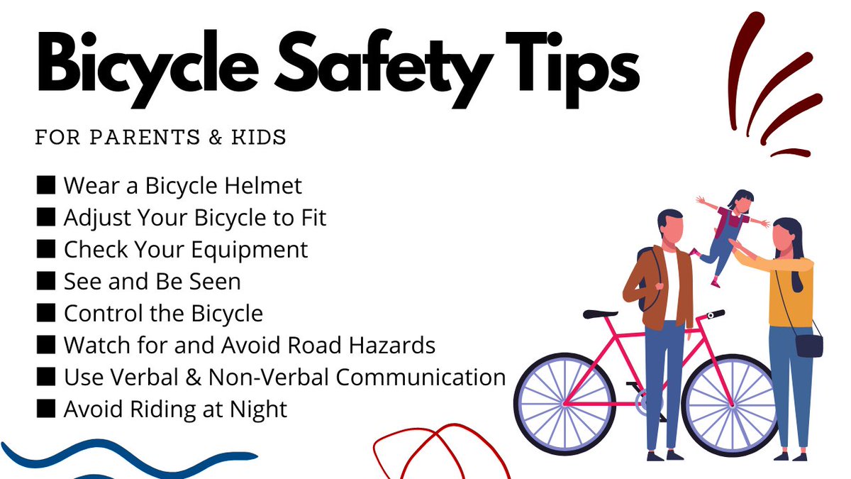 teammonge's tweet photo. Make sure you and your lil’ one are safe while enjoying the bike ride. Follow these bicycle safety tips! #teammonge #personalinjurylawyer #personalinjury #bicyclesafetytips #ridesafely https://t.co/iUDqvieWnJ