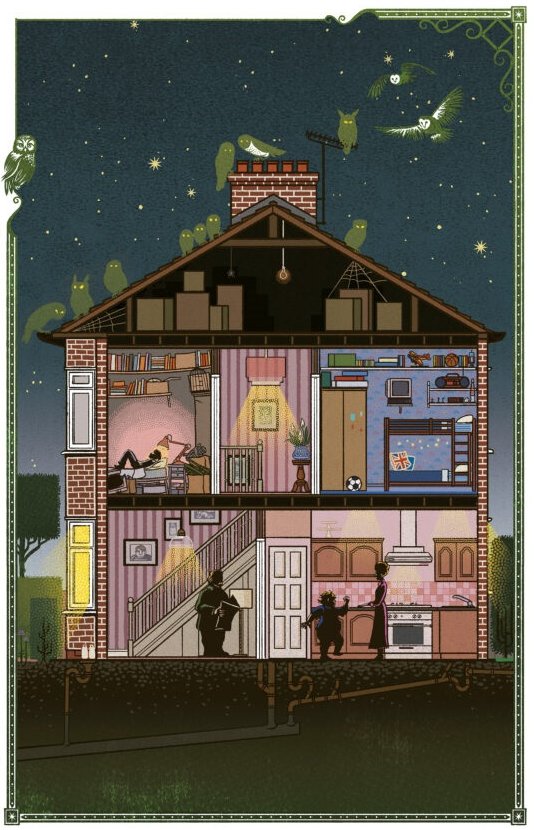 Illustration by MinaLima © 2020 Scholastic Inc., from Harry Potter and the Sorcerer’s Stone (MinaLima Edition)

