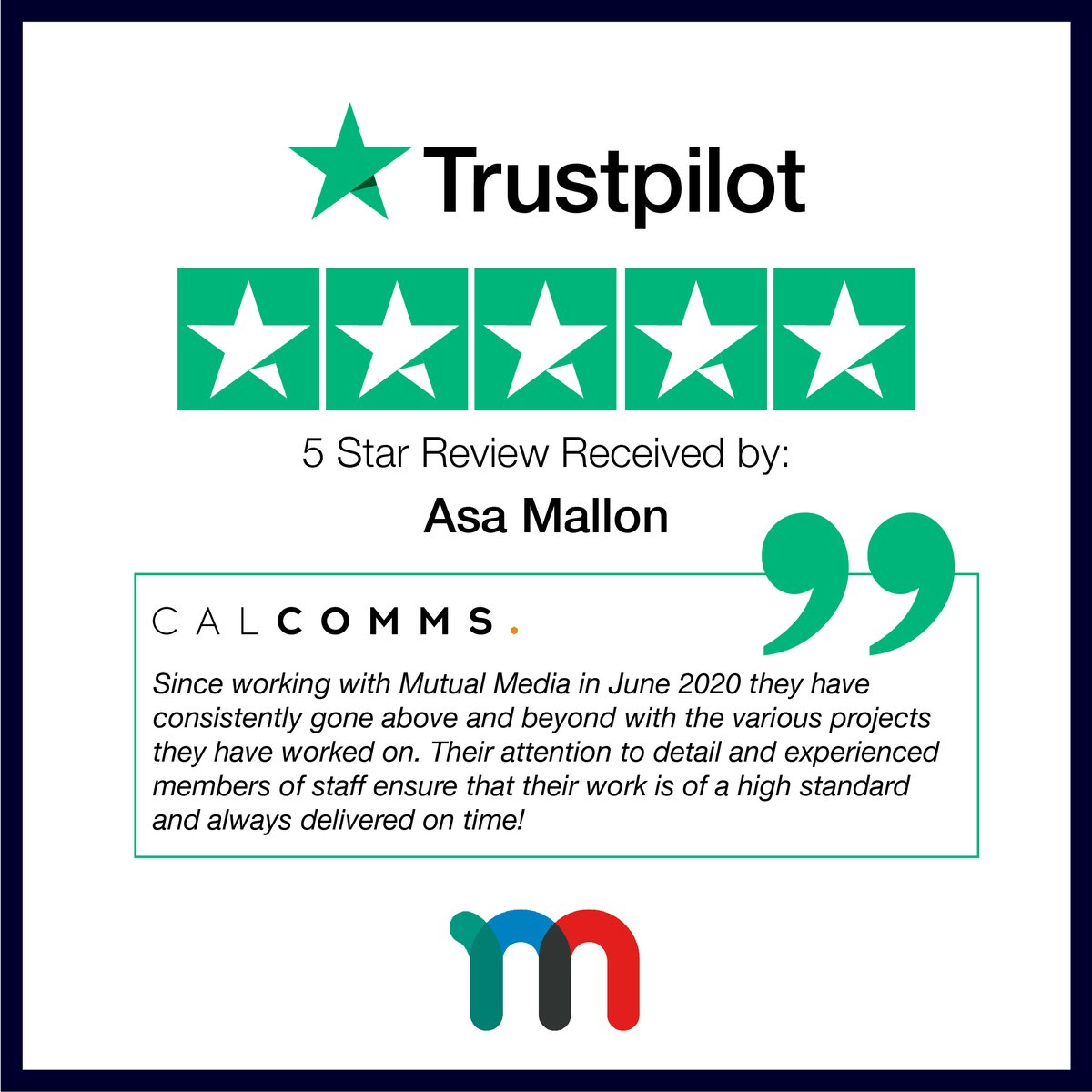 MutualMediaNews's tweet photo. It's been a pleasure supporting Calcomms with their design, print and development requests over the past 12 months and we look forward to continue working with them throughout 2021 and beyond. https://t.co/6BMZwHyFE8