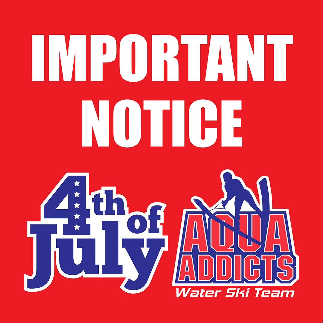 VisitAberdeenSD's tweet photo. Due to low water conditions at Wylie Lake, the Aberdeen Aqua Addicts Water Ski Team’s 4th of July show will be held at Dahme Lake. Show starts at 7pm. Admission is adults $5, students $3, kids 5 & under free.
#AquaAddicts #waterskishow #4thofjuly #VisitAberdeenSD #livelocal57401 https://t.co/7NrEq9Y47k