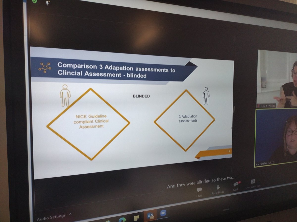 .. They compared NICE guided assessment with an adapted autism assessment for deaf children #diversitydeafpeople