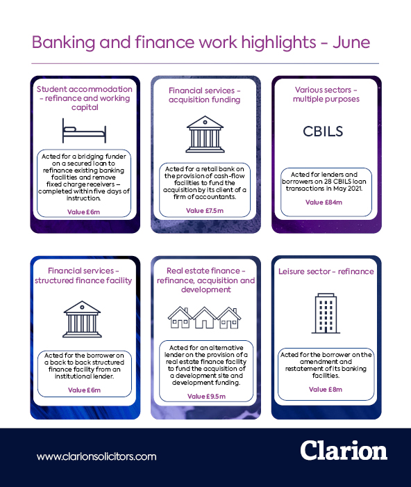 ClarionABL's tweet photo. A selection of the team's recent work highlights... #Banking #Finance https://t.co/J7ubkggWyI