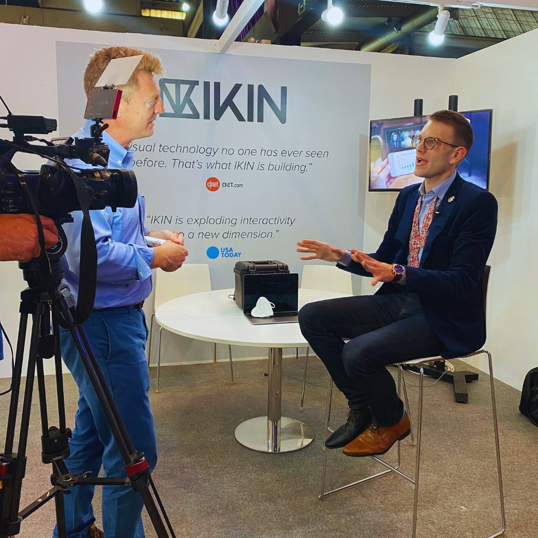 Our CTO #TaylorScott sat down with Al Jazeera this week to discuss IKIN’s game-changing #holographictechnology. Don’t miss the full interview Tuesday, June 29, at 5 PM ET/2 PM PT on Al Jazeera. 

<a href="/AJEnglish/">Al Jazeera English</a>

#IKIN #ai #5G  #3D #technology #hologram #futuretech #technologynews