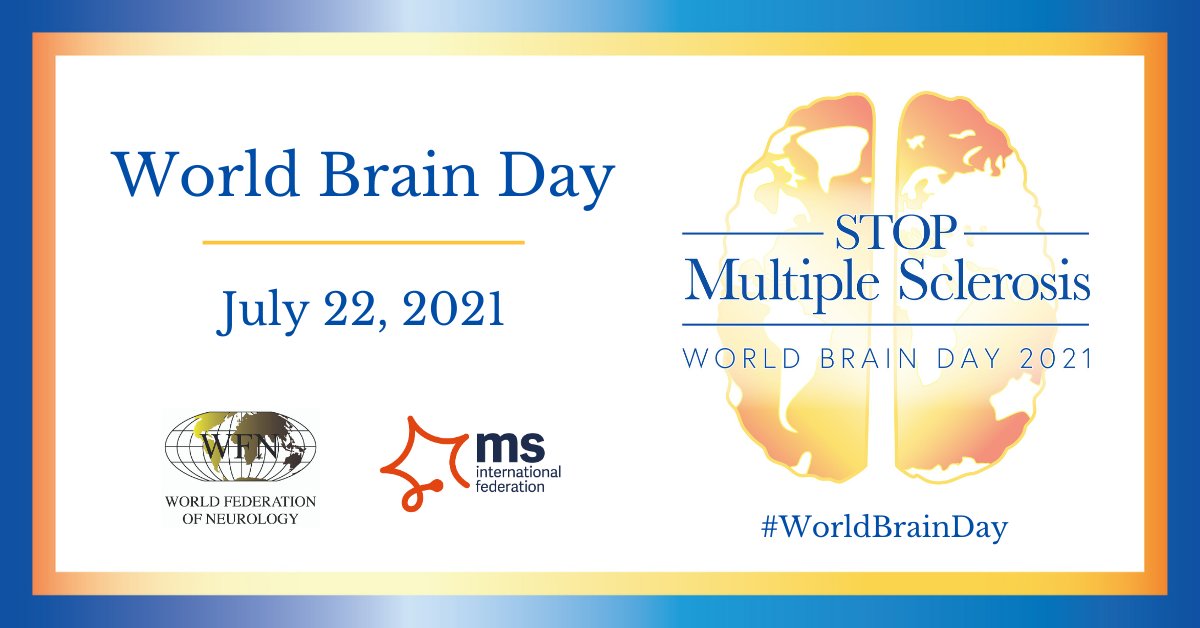 neuroliitto's tweet photo. Tänään on World Brain Day. Vuonna 2021 päivä on omistettu MS-taudille, jota sairastaa maailmanlaajuisesti 2,8 miljoonaa kaikenikäistä ihmistä. Joku saa diagnoosin joka viides minuutti.
#WorldBrainDay2021 #StopMultipleSclerosis #MStauti #Neurologia #Aivoterveys https://t.co/xHa7tuGLvv