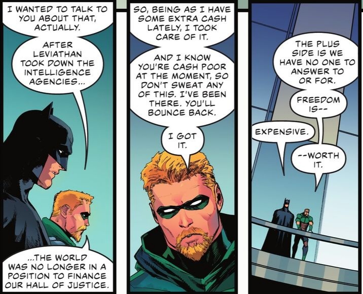 "Beers are on me, Bruce. And everything else."