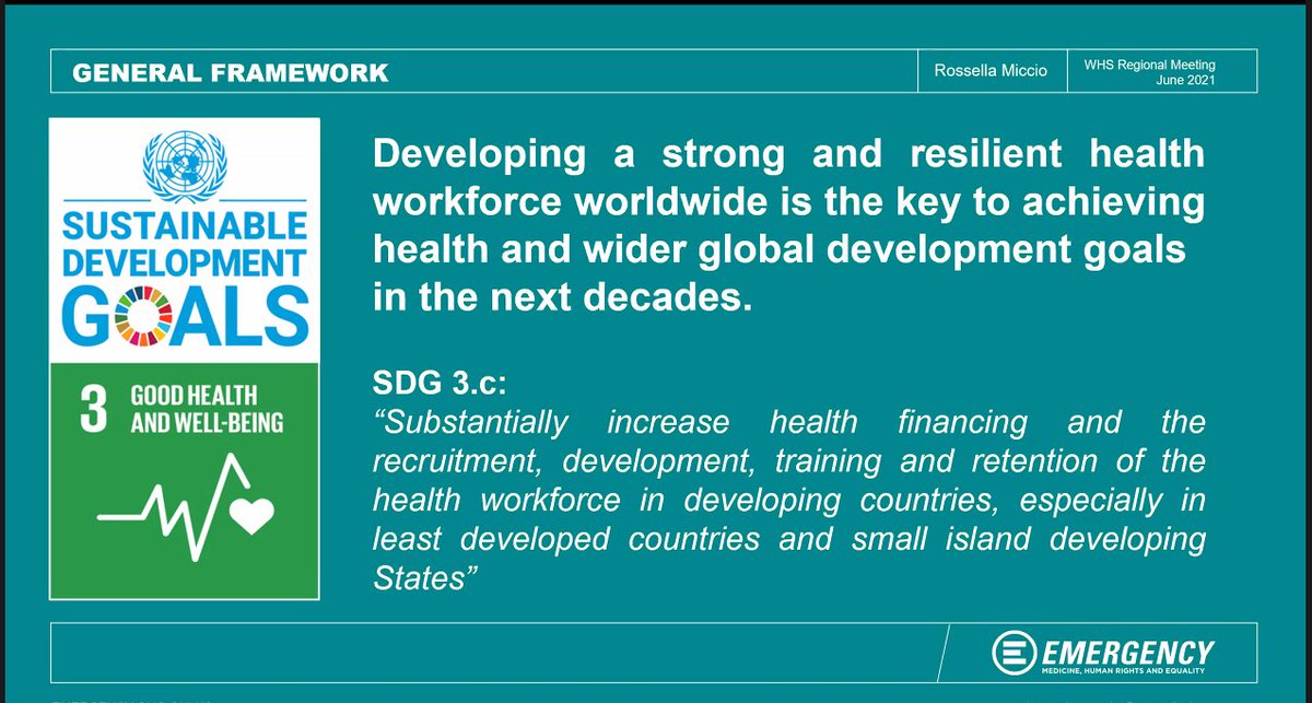 EMERGENCY (@emergency_ong) on Twitter photo Obiettivi Sviluppo Sostenibile (SDGs) ricordano di garantire un’assistenza sanitaria globale. Gli operatori sanitari sono fondamentai per difendere la #salute di tutti ma la mancanza di personale rischia di aumentare entro il 2030, soprattutto in #Africa." <a href="/rossmiccio/">Rossella Miccio</a> <a href="/WHSKampala/">World Health Summit Africa 2021</a> Obiettivi Sviluppo Sostenibile (SDGs) ricordano di garantire un’assistenza sanitaria globale. Gli operatori sanitari sono fondamentai per difendere la #salute di tutti ma la mancanza di personale rischia di aumentare entro il 2030, soprattutto in #Africa." <a href="/rossmiccio/">Rossella Miccio</a> <a href="/WHSKampala/">World Health Summit Africa 2021</a>