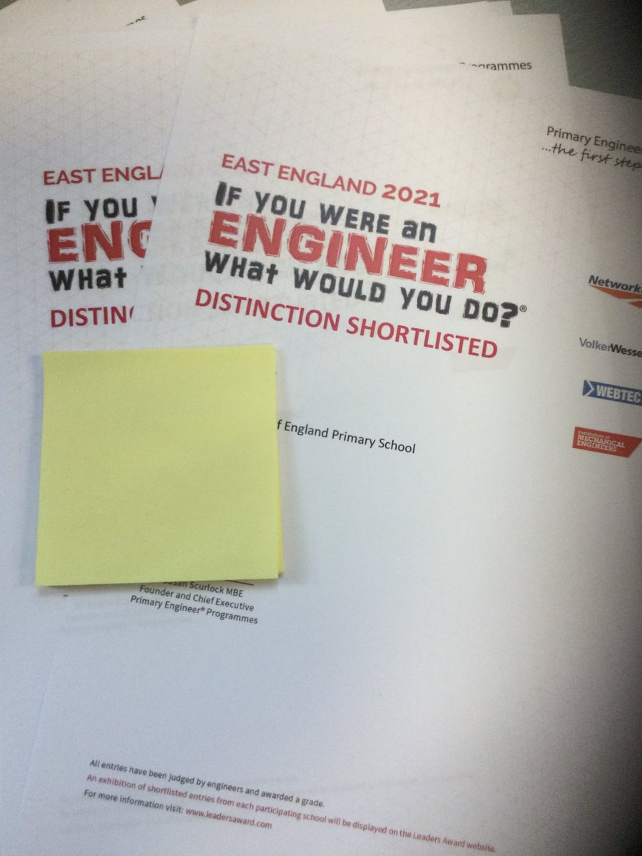 StMarys_Hinck's tweet photo. Wow! Fantastic news today regarding the Primary Engineer Programmes. Two of Cousteau class have made it to the next round with Distinction. Well done to all the others in achieving a pass. #distinction #Ifyouwereanengineer #primaryengineerprogrammes #takingpart https://t.co/tEiNTi0xuB