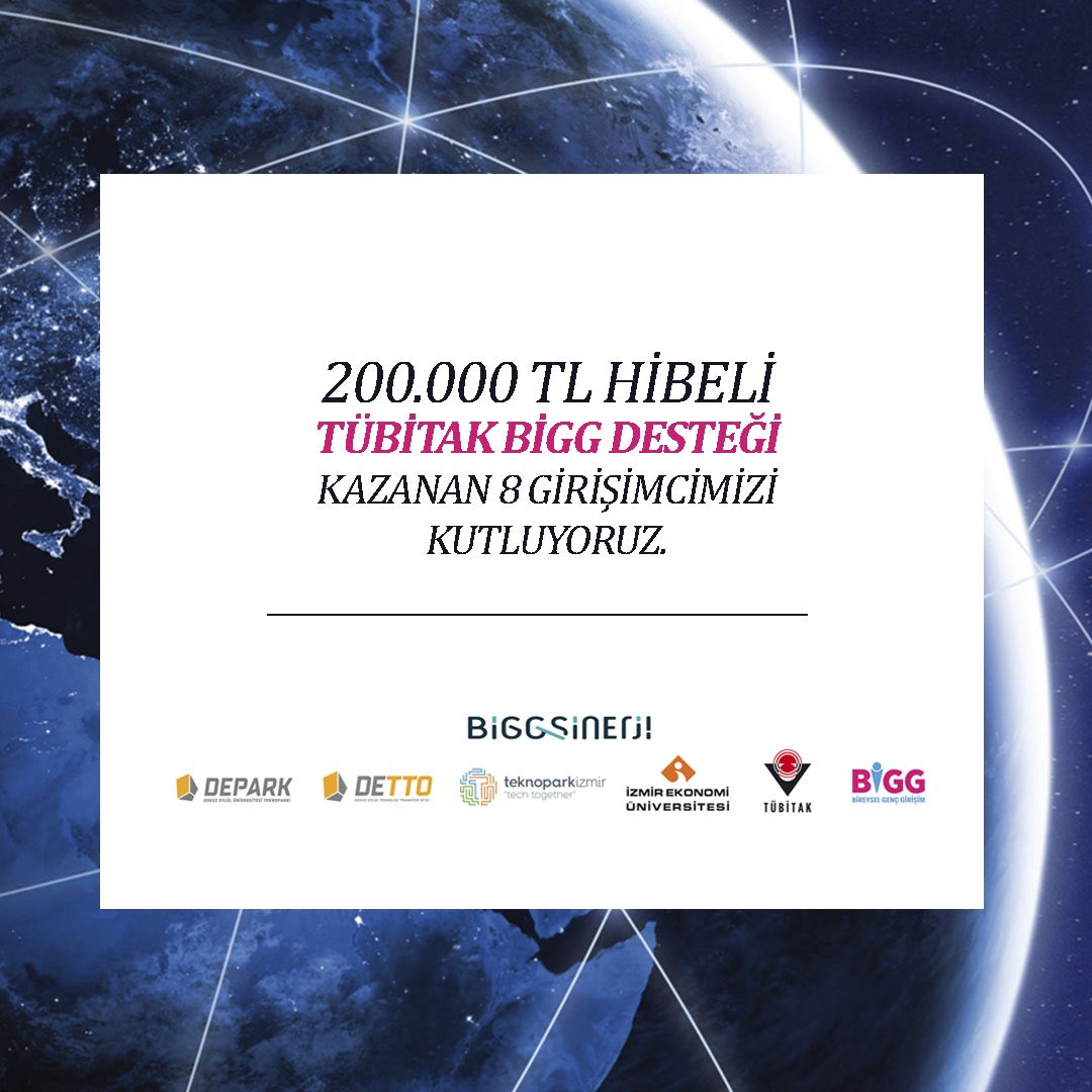 2020-1 döneminde başarılı bulunarak 200.000 TL hibeli TÜBİTAK BİGG desteği alan 8 girişimcimizi kutluyor, başarılarının devamını diliyorum. 
<a href="/Tubitak/">TÜBİTAK</a> <a href="/Teknoparkizmir_/">Teknopark İzmir</a>