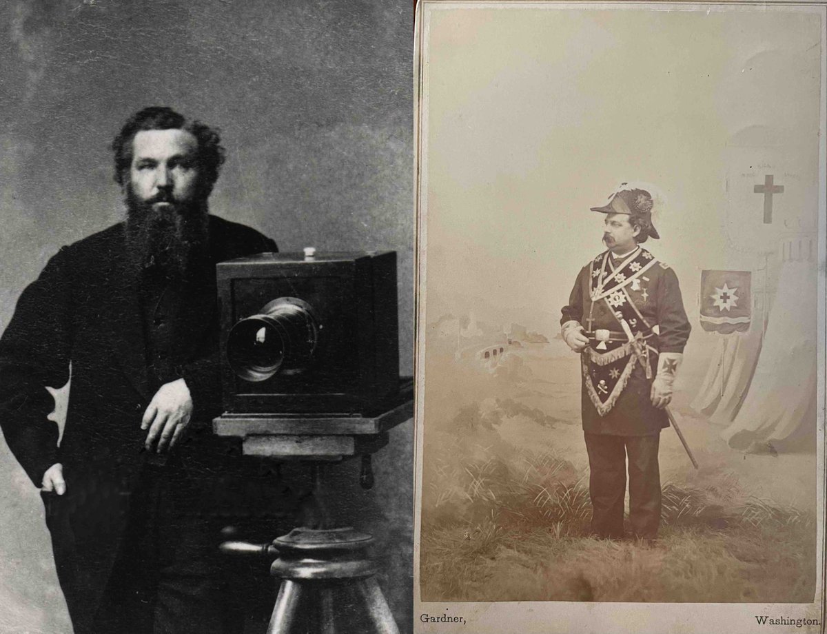 DCGrandLodge's tweet photo. June 29 is National #CameraDay! Did you know that one of the medium’s pioneers, Scottish-born Alexander Gardner, was a #DC Freemason? He joined a local lodge when he moved to the city and often took photos for masons (&amp; sometimes in their masonic regalia). Photo: @ChrisRuli https://t.co/RMpA4W51hB