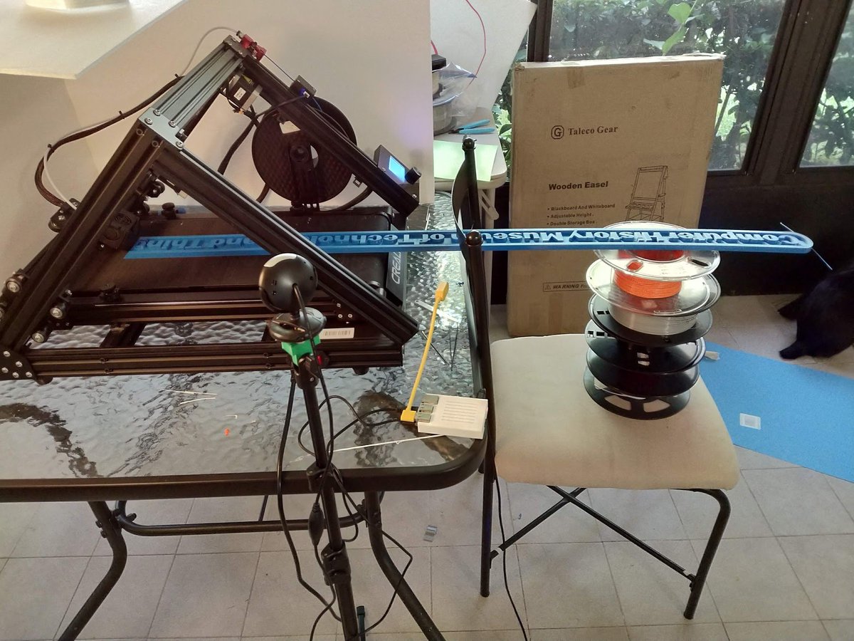 SSilver2k2's tweet photo. I love this printer! #3dprinter #3dprinted #printmill #cr30 @RealSexyCyborg https://t.co/r4os8PlTgw
