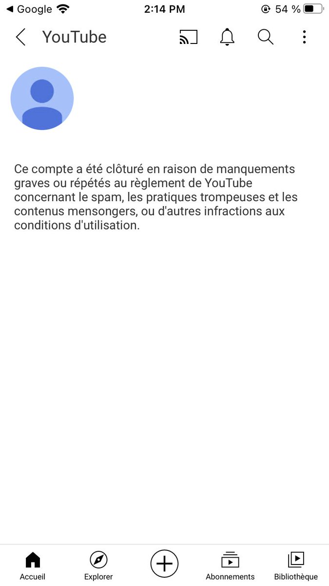 Idyia2's tweet photo. @YouTube deleting my account where I only consume content and I don’t create is really weird 
Wtf https://t.co/y4U507U0E3