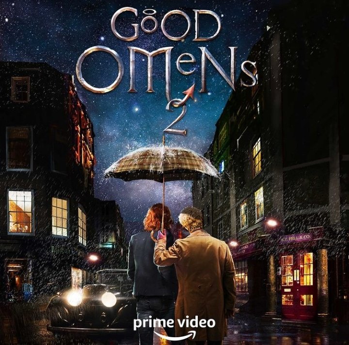 HELLO EVERYBODY I'M COMING HERE JUST TO SAY THAT WE'RE GETTING GOOD OMENS 2