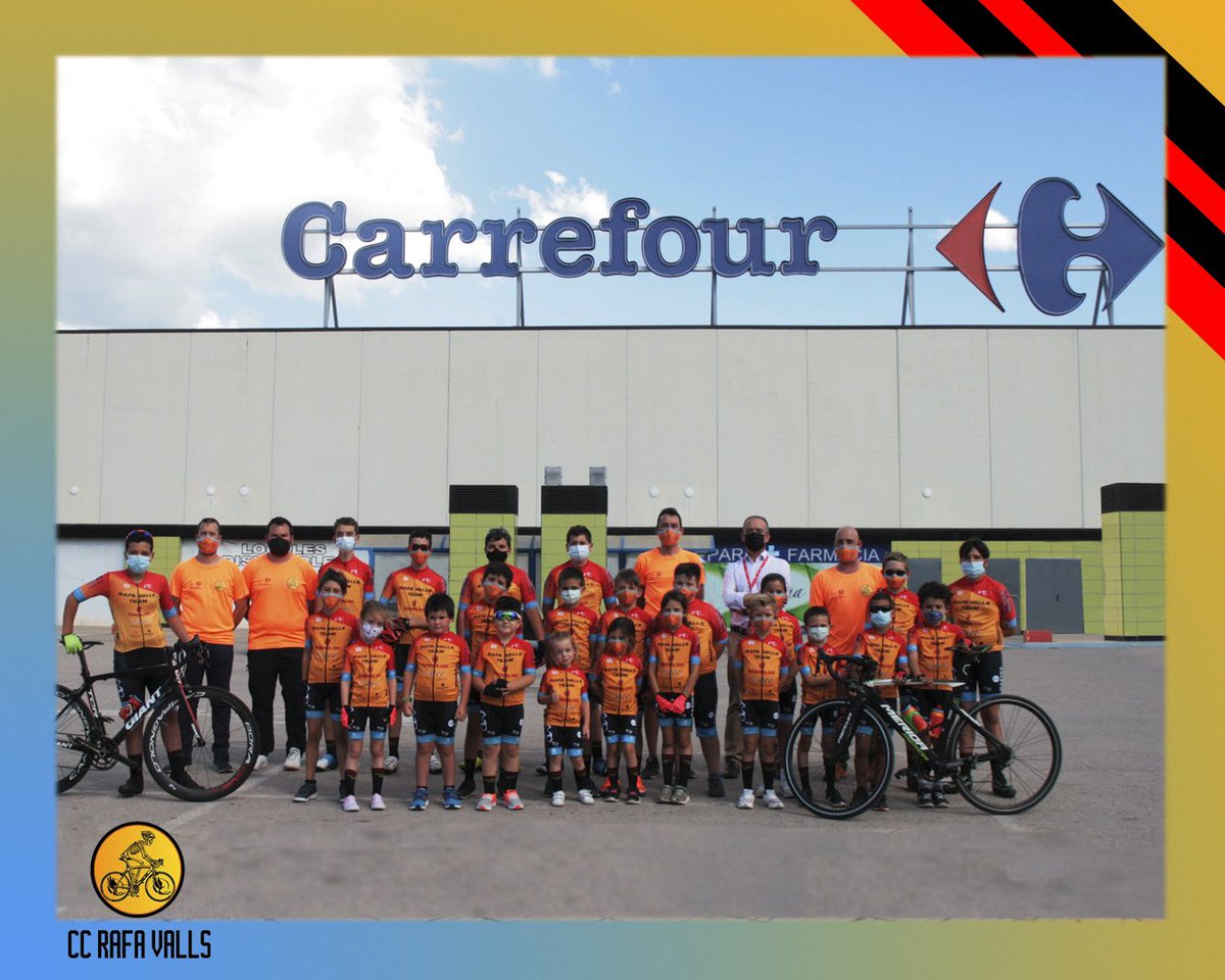 El próximo sábado 3 de julio Carrefour Cocentaina colaborará con nosotros dándonos la merienda para todos los participantes del 🚴‍♂️Primer trofeo Rafa Valls 🚴🏿‍♀️ Desde el club, agradecemos su ayuda e implicación con el deporte base 👏🏻👏🏻 MUCHAS GRACIAS a Carrefour y a J. Antonio!