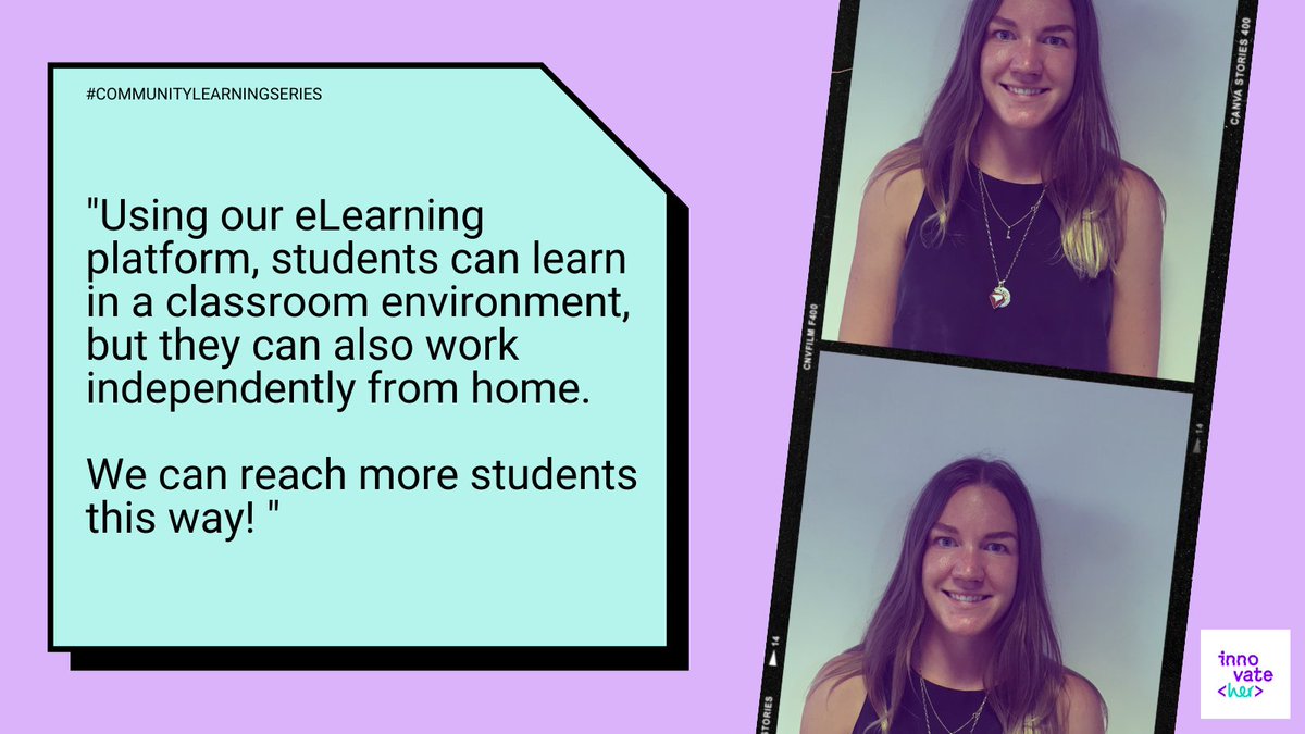 innovateheruk's tweet image. Our amazing platform manager @leanne_atherton has been at the forefront of designing &amp;amp; building our #tech eLearning platform. She has taken the stage to give our partners a live demo of the platform, as well as the student feedback we&apos;ve gained so far!

#CommunityLearningSeries