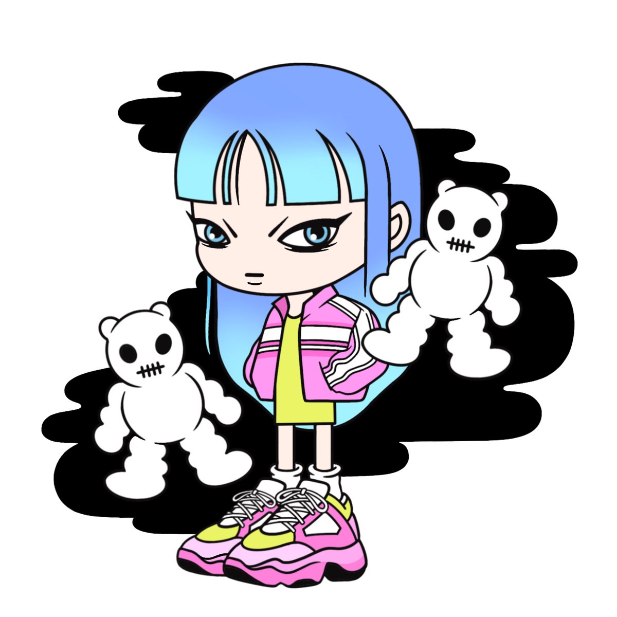 Lil_Kanati's tweet photo. I'm little Kanati and I have cute bear and cat friends.
We spend a lot of time together and have happy days all day.

My artwork is about myself and everything around me.
🔗 https://t.co/GH7Hvn8gof

#nftart #NFTartist #NFTCommunity https://t.co/QZHbava5Ha