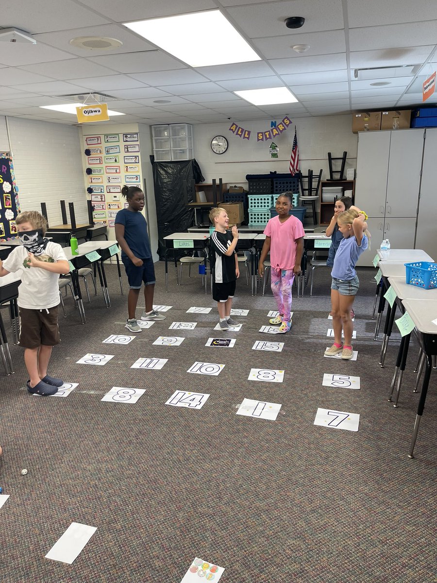 Dice, addition, multiplication, probability all a part of today’s math fun! The best was Rock and Roll Bingo it made us think, and strategize. <a href="/myLSPS/">Lake Shore Public Schools</a> #mathisfun #summercamp