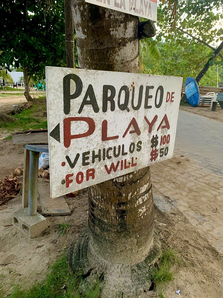 ohthecontrarian's tweet photo. “For Will” parking in Las Terrenas: $50 pesos 🤣
#OnlyIn🇩🇴 #FourWheel https://t.co/pAkaRKtOmI