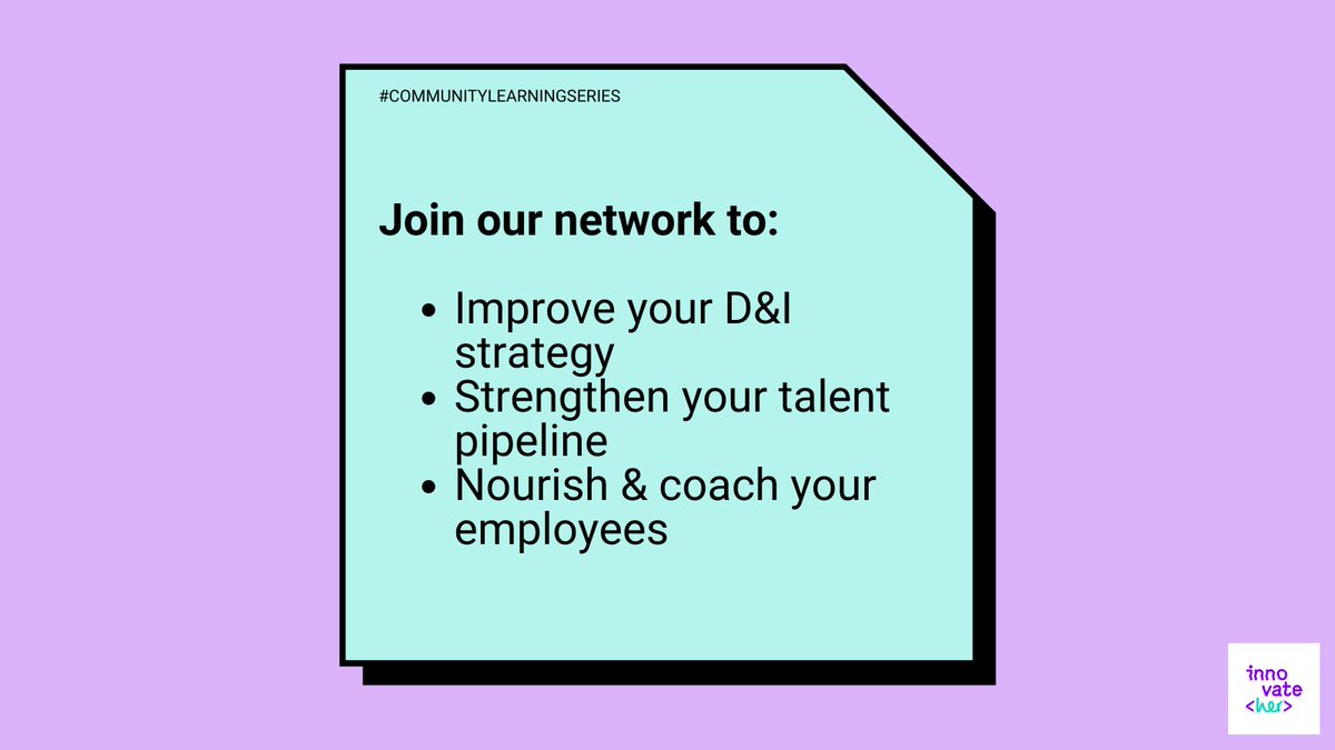 innovateheruk's tweet image. Want in on our #CommunityLearningSeries? 

Work with us to:
🟣Raise your profile as an #inclusive employer
🟣Enrich your employees with an exclusive #workshop calendar
🟣Sponsor teens across the UK to get free, #tech education

👉innovateher.co.uk/join-us/