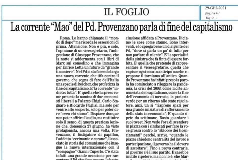 C'è chi si ostina nella strada tracciata dal neoliberismo e chi cerca di alzare lo sguardo verso risposte nuove nella lotta alle diseguaglianze. Può darsi che nel fare questo tu possa imbatterti nelle penne ultraliberal de <a href="/ilfoglio_it/">Il Foglio</a>, ma ne vale sempre la pena! <a href="/peppeprovenzano/">Peppe Provenzano</a>