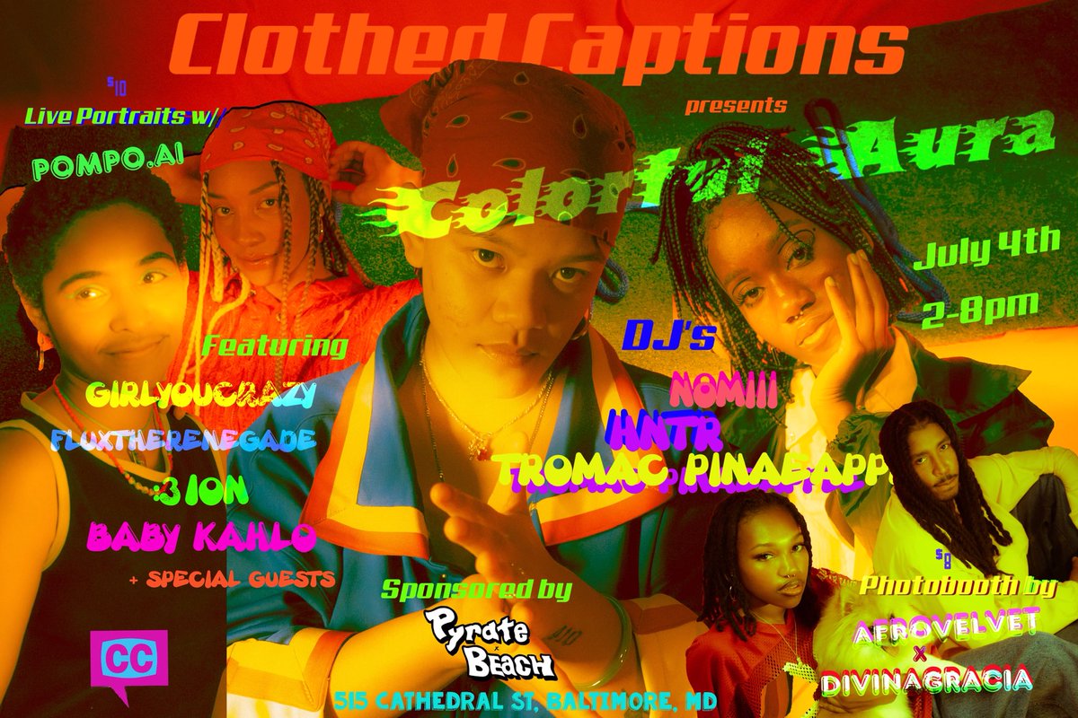 July 4th we combining our superpowers to bring you “Colorful Aura”!!