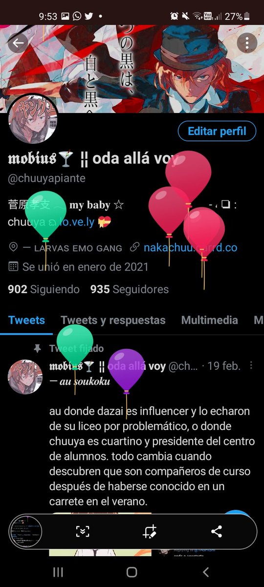 MOBIUS SE FUE A @rR0CKMITSUYA tweet media