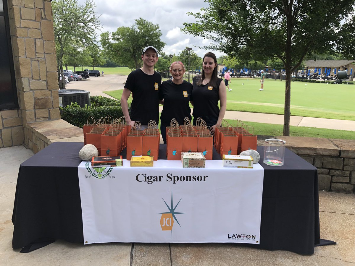 JonesComm's tweet photo. Had a great time at the NTCAR Charity Golf Classic 2021! #cigartable #ntcar #commercialdesign #interiordesign https://t.co/qZ7imyoFXR