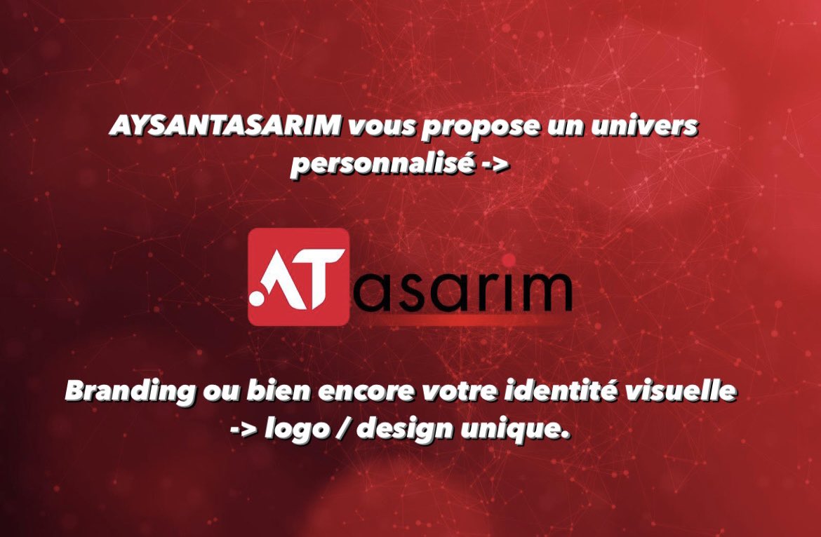 InnoSystem2026's tweet photo. Aysantasarim vous propose un univers personnalisé -> Branding ou bien encore votre identité visuelle -> logo / design unique.
#aysantasarim #wordpress #drupal #joomla #wix #prestashop #shopify #magento #ecommerce #marketing #digital #webstagram #siteinternet #Design #Logo #Ui https://t.co/lvqtqDSvNq