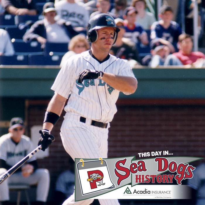 PortlandSeaDogs's tweet photo. #ThisDayInSeaDogsHistory, presented by @AcadiaInsurance
June 29, 2000- The Sea Dogs host the Florida Marlins in exhibition game at Hadlock before a record crowd, at the time, of 6,910. Ross Gload hit for the cycle leading the Sea Dogs to a 9-2 victory over their parent club. https://t.co/wB2VY8Jd3g