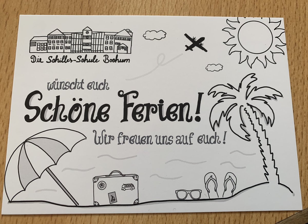 Da die Begrüßung der neuen #Schueler nicht in Präsenz erfolgen konnte. Erhält jede*r neue Schüler*in eine Postkarte, die von den Klassenlehrer*innen mit Text versehen wurde. #twlz #twitterlehrerzimmer Danke für die tolle Umsetzung!