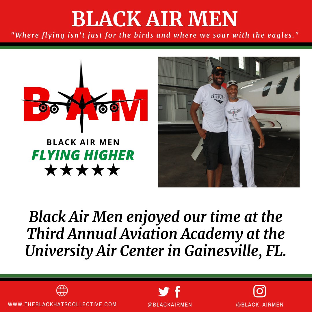 Black Air Men enjoyed our time at the Third Annual Aviation Academy at the University Air Center in Gainesville, FL!!! 

ed.gr/didhi

#blackpilots #blackaviators #aviationfield #flyfortheculture #weflyhigh #flyinghigher #universityaircenter