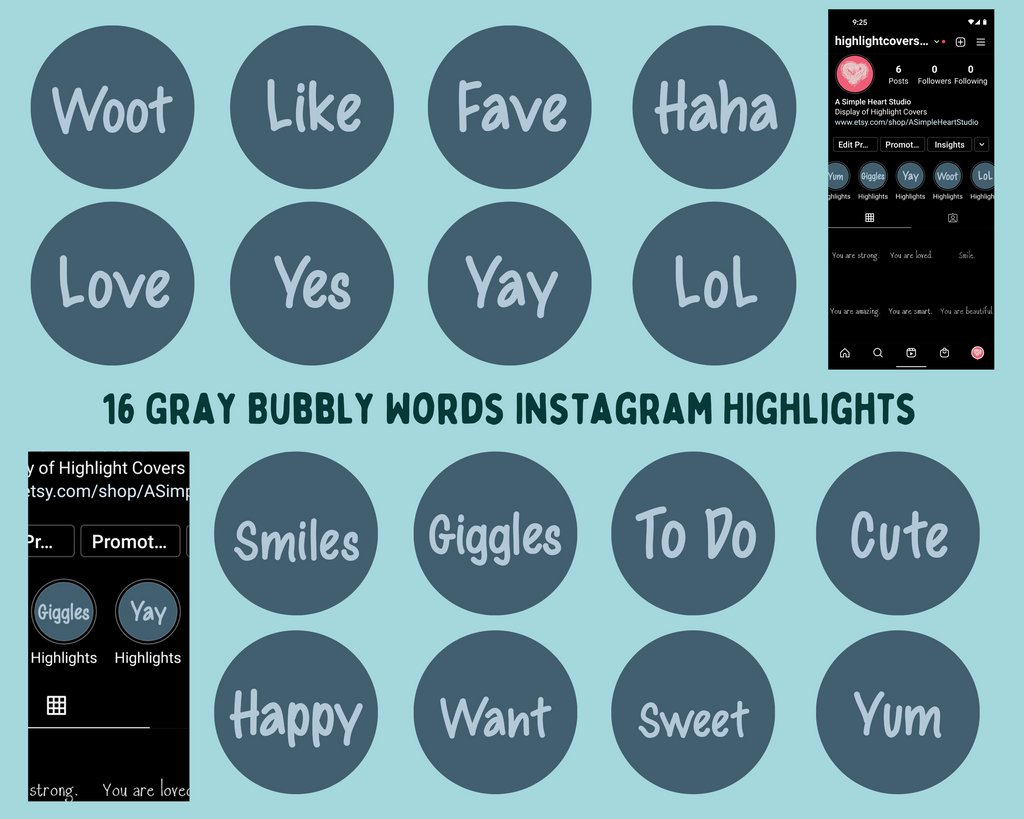 Needing to freshen up your Instagram Story Highlights Covers? These are super easy to use. Just copy directly in. No resizing required. 😃
.

#instagramstoryhighlights #instagrambranding e #bubblywordshighlightscovers #highlightscovers #highlightsicons