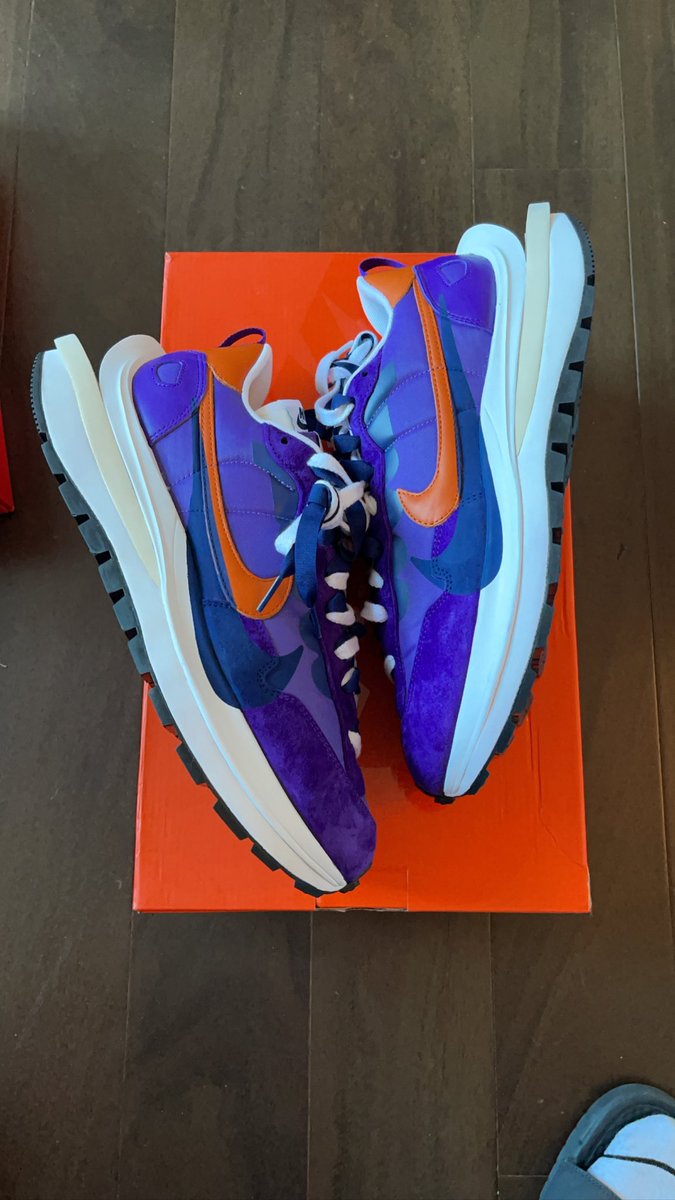 DblocDunks's tweet photo. Price Drop
Sacai Vaporwaffle Dark Iris
Brand New
Size 12
$299 Shipped

RT’s Appreciated. 
DM TO PURCHASE. https://t.co/Fnyp8YCZQo