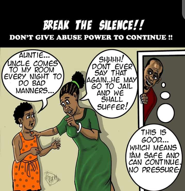 Do not keep silent, break the silence please.
Stop #ChildAbuse
Stop #TeenagePregnancy
Stop #ChildMarriage
#RaisingOurVoices
@GirlsUganda @WomenWithAMiss1 @unwomenuganda @boy_empowerment @GivingForChange @unicefuganda @Gufasha_Found @ChildFundUganda @FIDA_Uganda