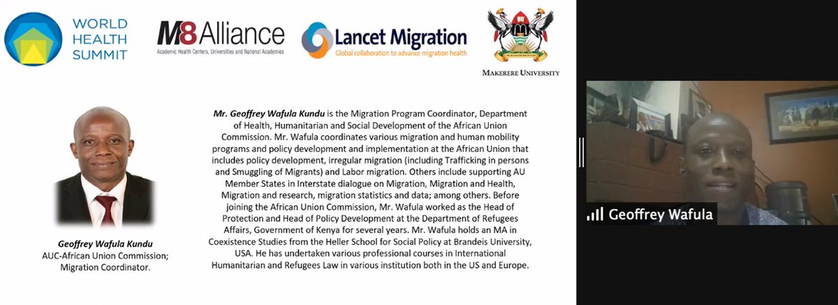 Lancet Migration: global collaboration (@mighcommission) on Twitter photo Joining the World Health Summit: Migrant and Refugee Health: An Agenda for Africa is Mr. Geoffrey Wafula Kundu <a href="/WHSKampala/">World Health Summit Africa 2021</a>
docs.google.com/forms/d/e/1FAI… Joining the World Health Summit: Migrant and Refugee Health: An Agenda for Africa is Mr. Geoffrey Wafula Kundu <a href="/WHSKampala/">World Health Summit Africa 2021</a>
docs.google.com/forms/d/e/1FAI…