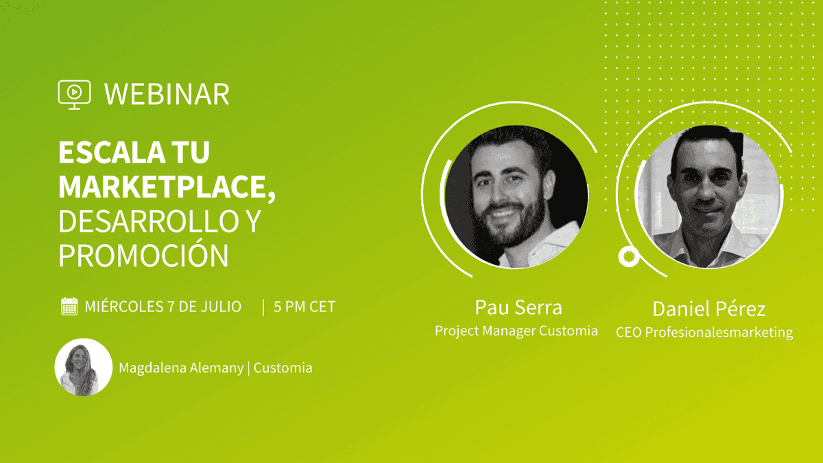 🔴WEBINAR: ¿Quieres descubrir cómo llevar tu marketplace a lo más alto?

No te pierdas este webinar el miércoles 7 de julio a las 17h. ¡Ya puedes inscribirte! 👉 zcu.io/KYFl

Daniel  <a href="/dperezfer/">Daniel Pérez Fdez</a>   y Pau nos contarán los secretos de un marketplace de éxito.