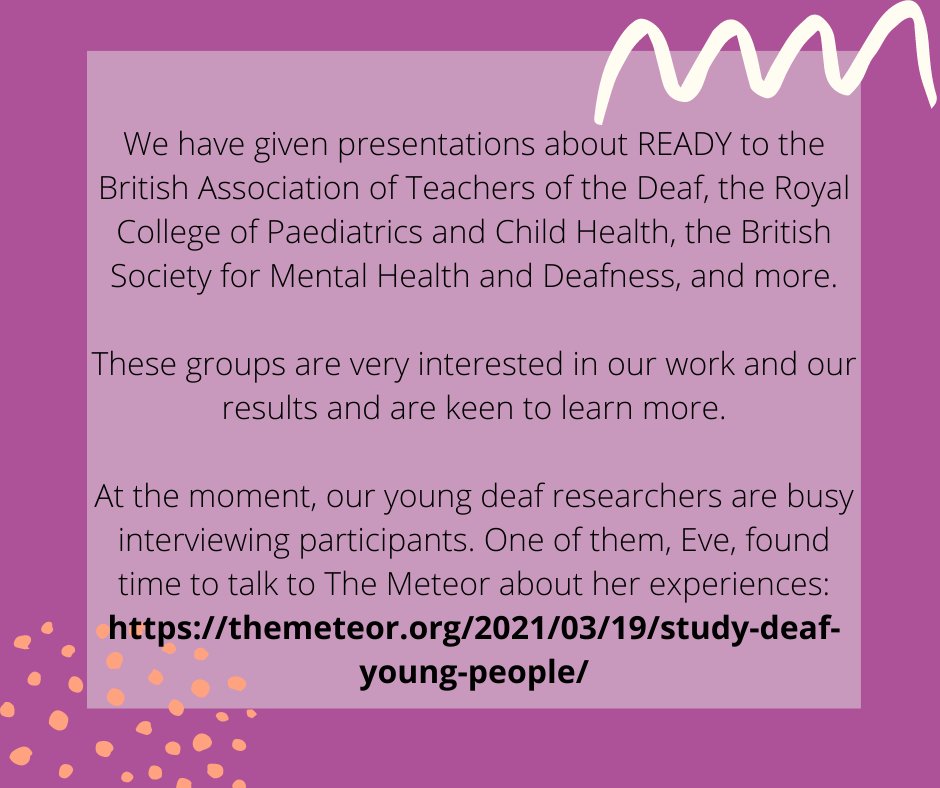 thereadystudy's tweet image. Deaf young people living in England, Scotland or Wales can still join in! 
Just check➡️is.gd/ready2020