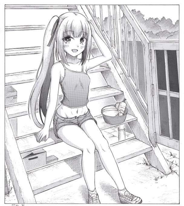 #今月描いた絵を晒そう 
ボ 