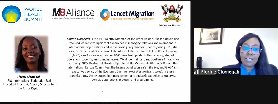 Lancet Migration: global collaboration (@mighcommission) on Twitter photo With us now at the <a href="/WHSKampala/">World Health Summit Africa 2021</a> is IFRC Deputy Director for the Africa Region, Florine Clomegah. Their mission focuses on leveraging from community-based interventions ie. mobile clinics to support infrastructure for refugees and all migrants to support the response to COVID-19. With us now at the <a href="/WHSKampala/">World Health Summit Africa 2021</a> is IFRC Deputy Director for the Africa Region, Florine Clomegah. Their mission focuses on leveraging from community-based interventions ie. mobile clinics to support infrastructure for refugees and all migrants to support the response to COVID-19.